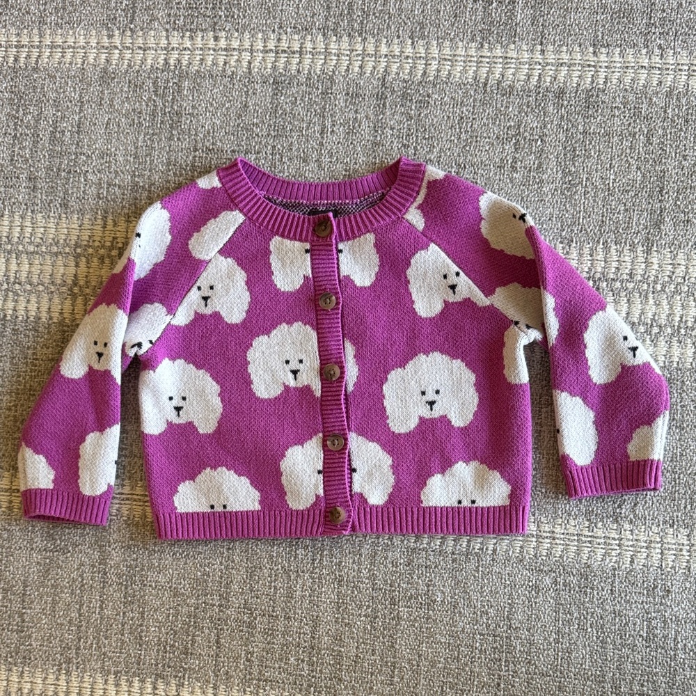 Tea Collection Poodle Knit Cardigan